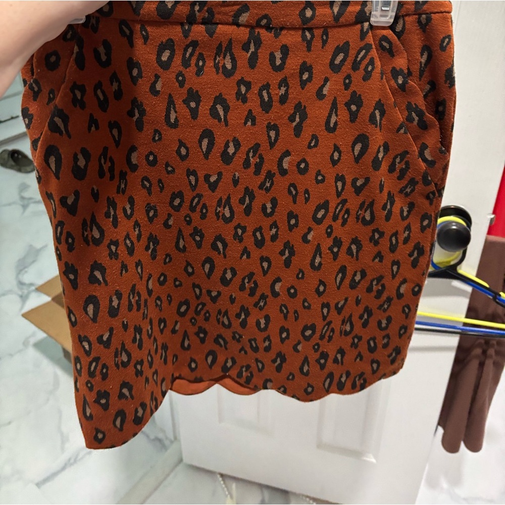 Leopard print skirt